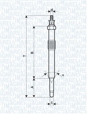 MAGNETI MARELLI 062900049304 -  Свеча накаливания